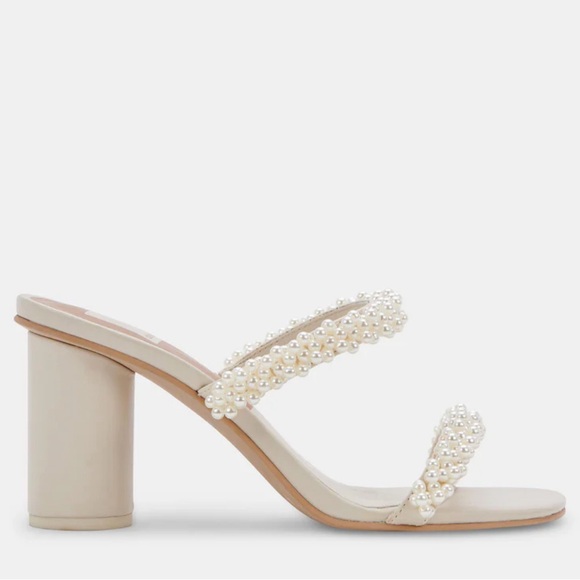 Dolce Vita Barrit Pearl Heels Vanilla. Size 6. Worn 3 times. - Picture 5 of 5
